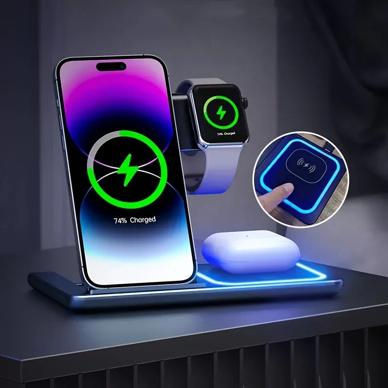 3 in 1 Wireless Charger Pro Station