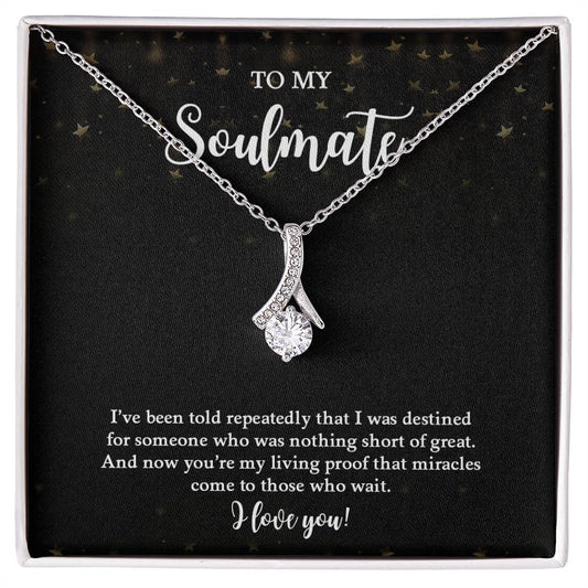 To My Soulmate | I Love You - Alluring Beauty necklace